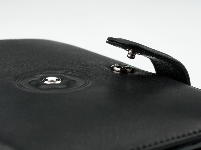 Кожаное мужское портмоне Мont Blanc 3004 чёрный, фото , изображение 9