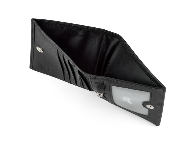 Мужское кожаное портмоне Мont Blanc 3007 чёрный, фото , изображение 3