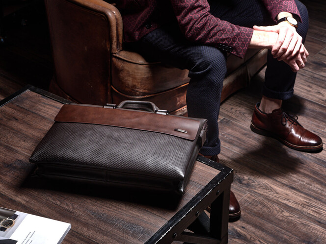 Мужская сумка - портфель из натуральной кожи LeGRAND collection 319-1 Brown коричневая, Цвет: Коричневый, фото , изображение 13