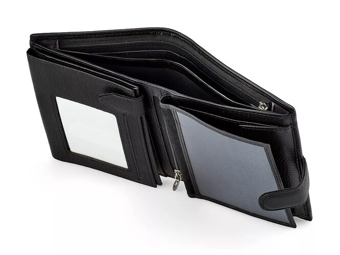 Мужское портмоне из натуральной кожи S.T. Dupont 4-445 чёрный, фото , изображение 6