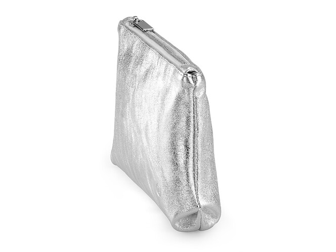 Жіноча косметичка з натуральної шкіри LeGRAND collection V07 S срібляста, Колір: Срібний, фото , зображення 3