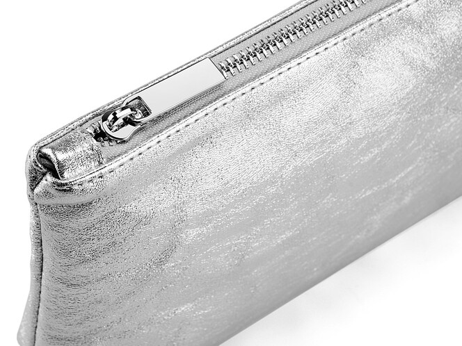 Жіноча косметичка з натуральної шкіри LeGRAND collection V07 S срібляста, Колір: Срібний, фото , зображення 5