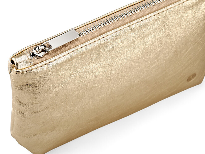 Жіноча косметичка з натуральної шкіри LeGRAND collection V07 G золотиста, Колір: Золотистий, фото , зображення 4