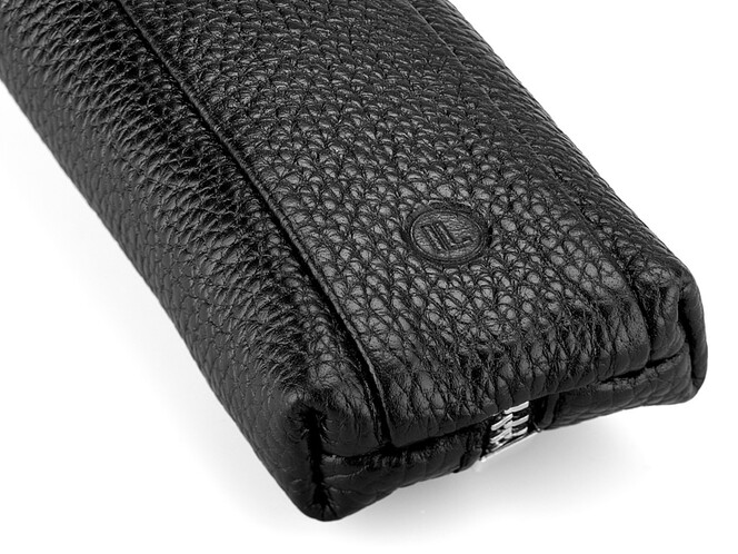 Містка ключниця з натуральної шкіри LeGRAND collection V11-046 чорна, Колір: Чорний, Тип і фактура шкіри: зерниста, фото , зображення 3