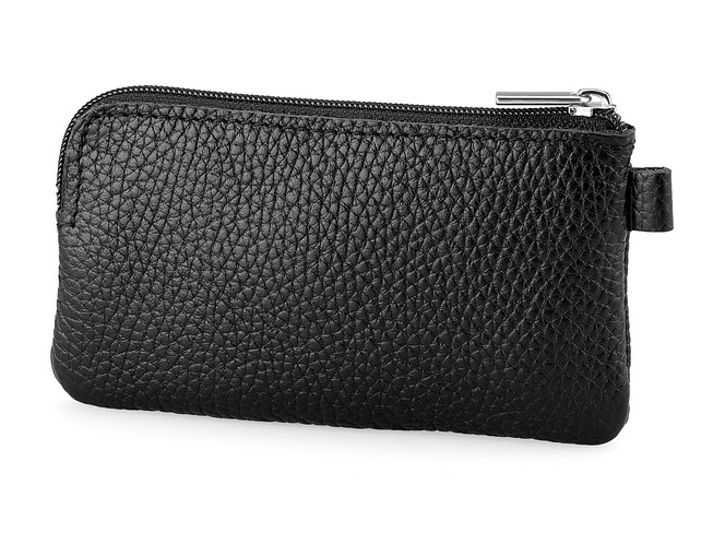 Мягкая кожаная ключница LeGRAND collection V10-046 чёрная, Цвет: Черный, Тип и  фактура кожи: зернистая, фото , изображение 2