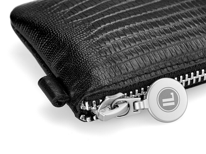 Мягкая кожаная ключница LeGRAND collection V10-041 чёрная, Цвет: Черный, Тип и  фактура кожи: под рептилию, фото , изображение 4