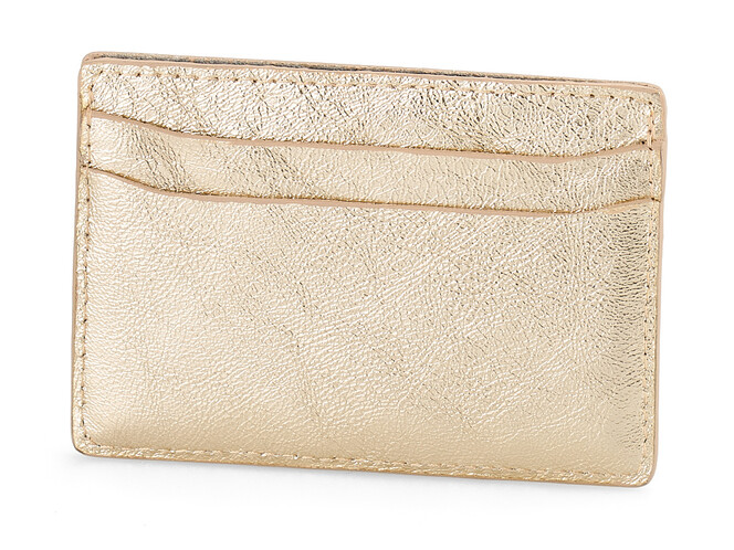 Картхолдер для карток з натуральної шкіри LeGRAND collection V06 G золотистий, Колір: Золотистий, фото , зображення 3