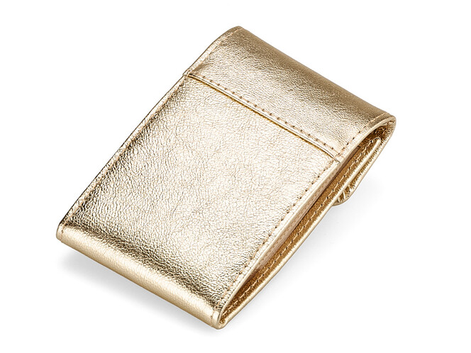 Візитниця з натуральної шкіри LeGRAND collection V05 G золотиста, Колір: Золотистий, фото , зображення 2