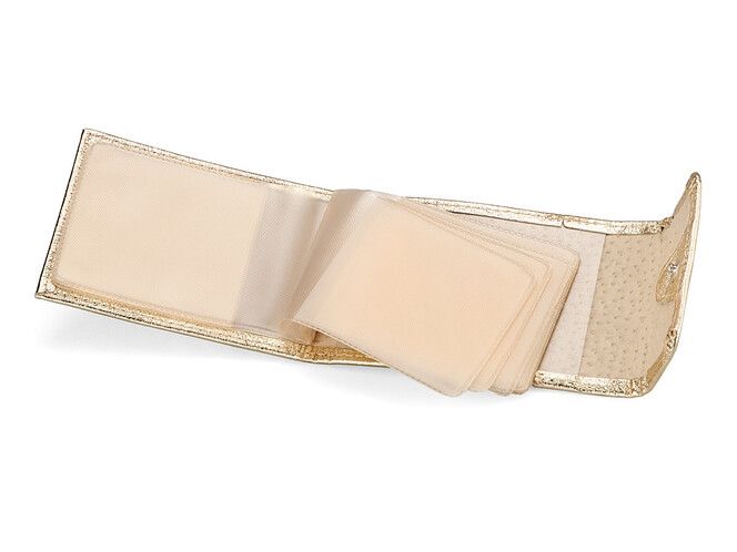 Візитниця з натуральної шкіри LeGRAND collection V05 G золотиста, Колір: Золотистий, фото , зображення 3