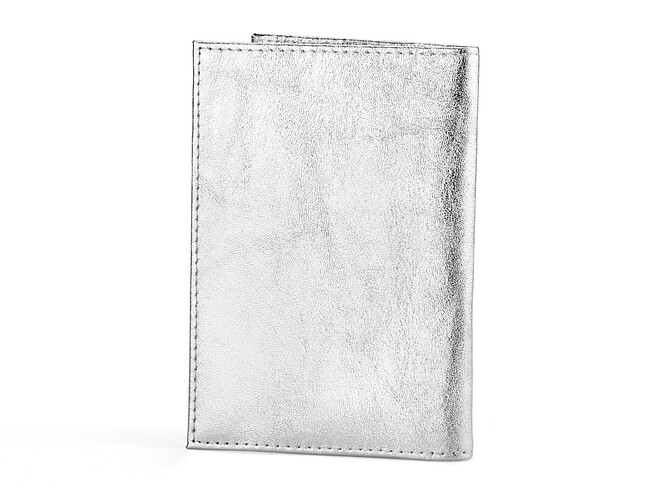 Шкіряна обкладинка для паспорта LeGRAND collection V03 S срібляста, Колір: Срібний, фото , зображення 2