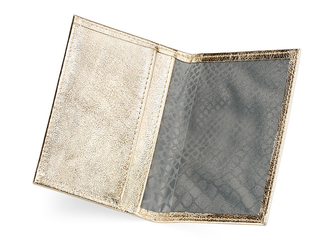 Шкіряна обкладинка для авто/євродокументів LeGRAND collection V04 G золотиста, Колір: Золотистий, фото , зображення 3