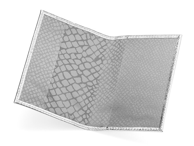 Шкіряна обкладинка для паспорта LeGRAND collection V03 S срібляста, Колір: Срібний, фото , зображення 3