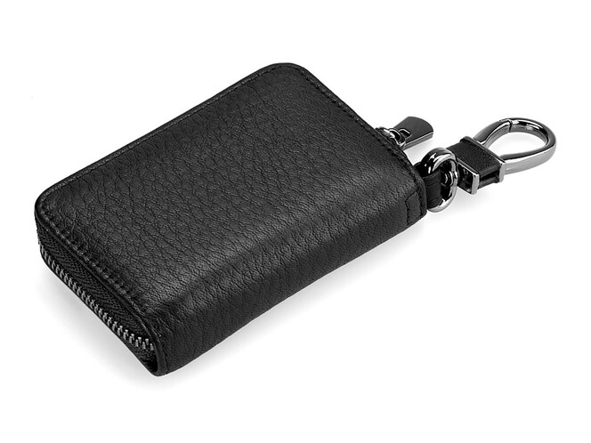 Автоключница универсальная из натуральной кожи LeGRAND collection 169-92-3 чёрная, фото , изображение 2