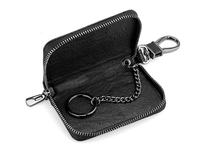 Автоключница универсальная из натуральной кожи LeGRAND collection 169-92-3 чёрная, фото , изображение 3