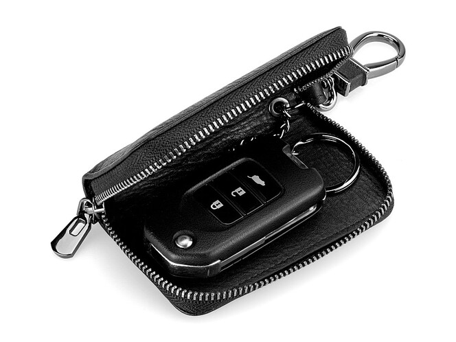 Автоключница универсальная из натуральной кожи LeGRAND collection 169-92-3 чёрная, фото , изображение 4
