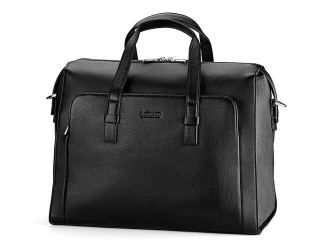 Шкіряна дорожня сумка LeGRAND collection 1842-1 чорна, фото , зображення 2