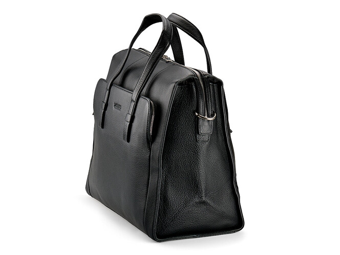 Шкіряна дорожня сумка LeGRAND collection 1842-1 чорна, фото , зображення 4