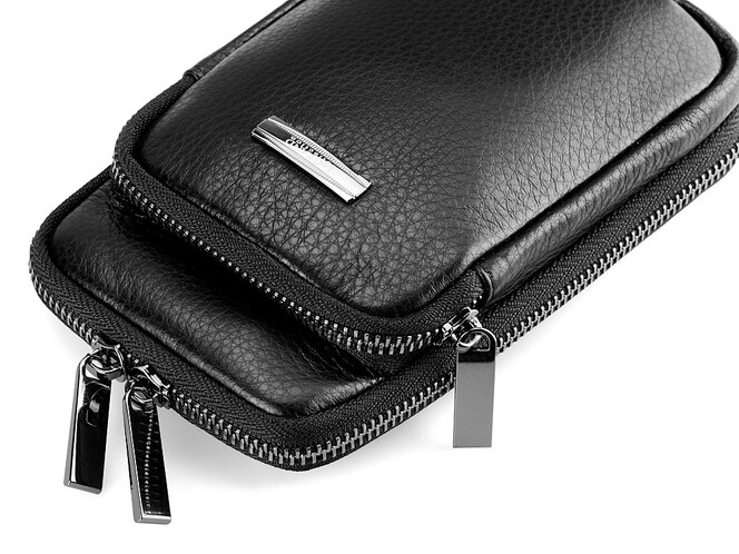 Чоловіча поясна сумка LeGRAND collection K407-102 чорна, фото , зображення 8