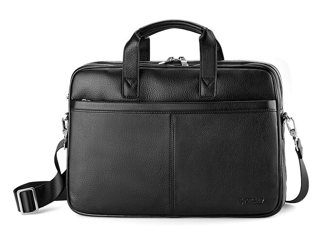 Кожаный портфель для документов LeGRAND collection 4742-1 чёрный, фото , изображение 2