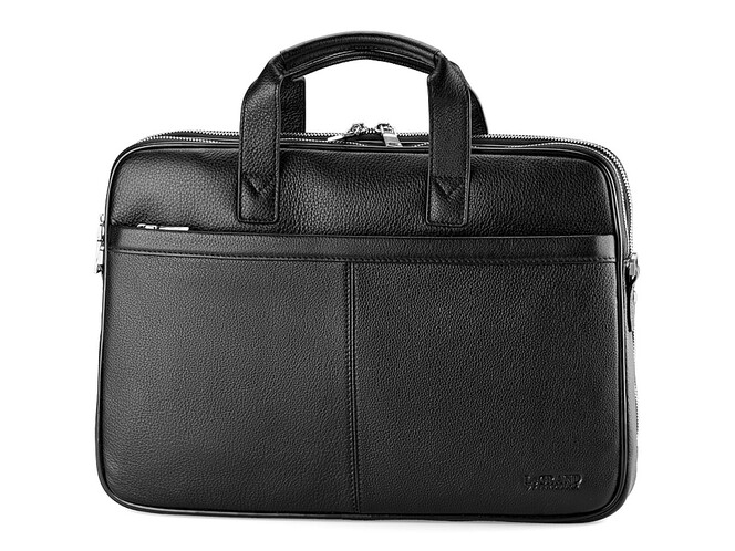 Кожаный портфель для документов LeGRAND collection 4742-1 чёрный, фото , изображение 3