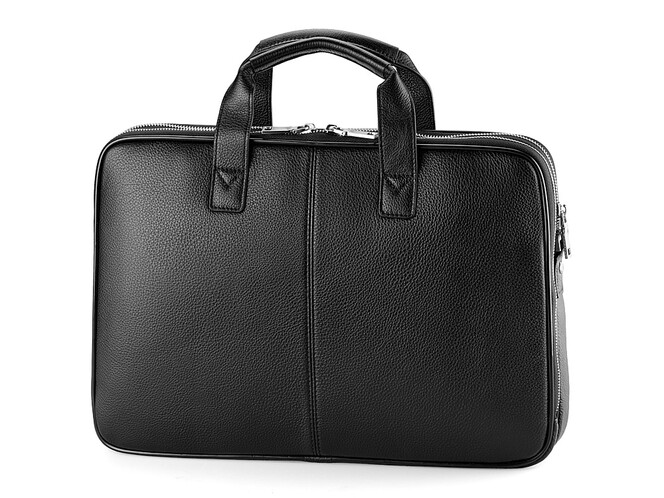 Кожаный портфель для документов LeGRAND collection 4742-1 чёрный, фото , изображение 4