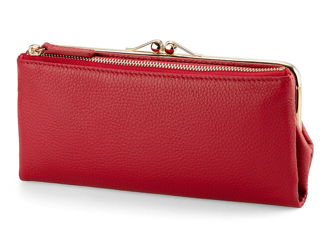 Модный кожаный женский кошелёк Nikole Richie 1450 E красный, Цвет: Красный, Тип и  фактура кожи: зернистая, фото , изображение 2