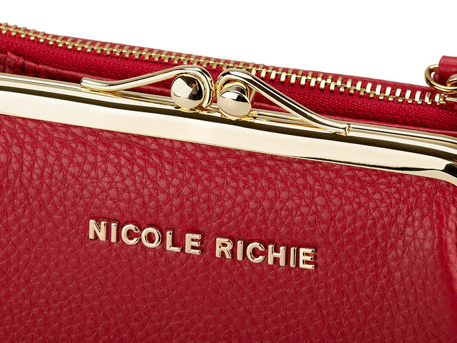 Стильный женский кожаный кошелёк Nikole Richie 1451 E красный, Цвет: Красный, Тип и  фактура кожи: зернистая, фото , изображение 6