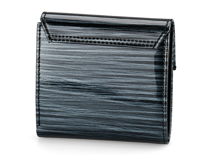 Оригинальный компактный женский кожаный кошелёк Moro&Jenny 187-142 A графит, Цвет: Черный, фото , изображение 2