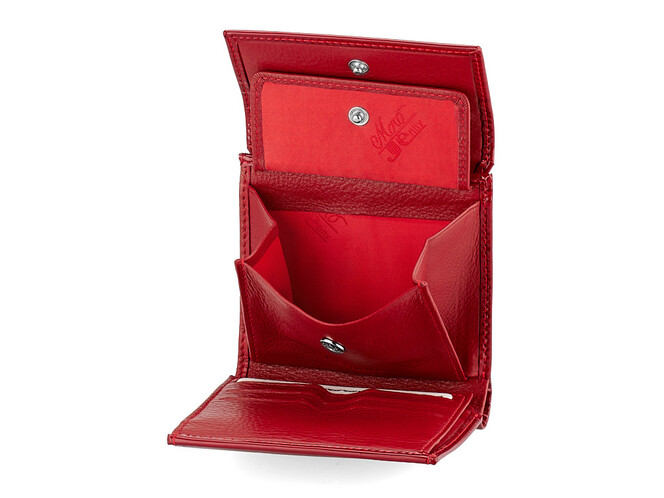 Лаковий компактний жіночий шкіряний гаманець Moro&Jenny 187-142 E червоний, Колір: Червоний, фото , зображення 6