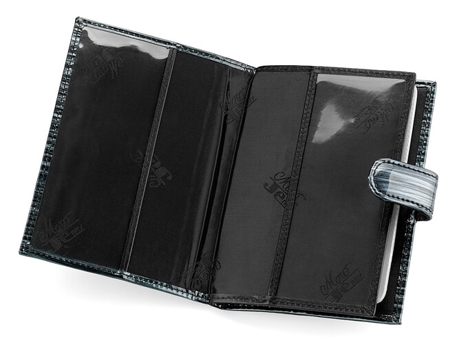 Стильная женская кожаная обложка для документов Moro&Jenny 187-27 N графит, фото , изображение 3