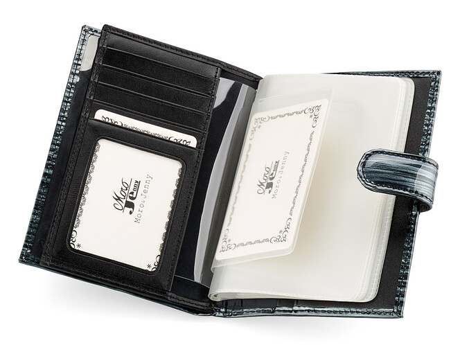 Стильная женская кожаная обложка для документов Moro&Jenny 187-27 N графит, фото , изображение 4