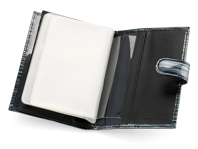 Стильная женская кожаная обложка для документов Moro&Jenny 187-27 N графит, фото , изображение 5