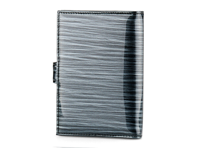 Стильная женская кожаная обложка для документов Moro&Jenny 187-27 N графит, фото , изображение 2