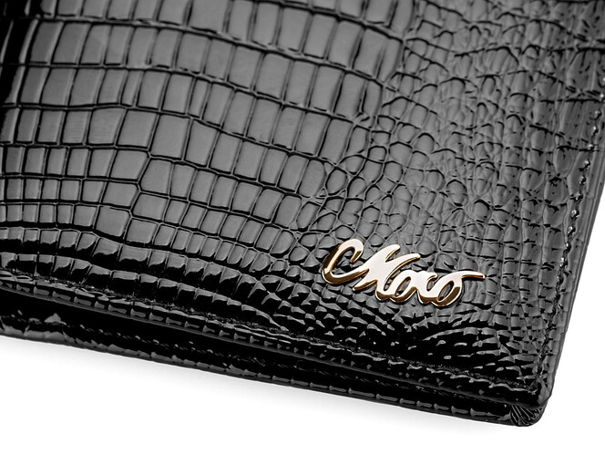 Лаковый компактный женский кожаный кошелёк Moro&Jenny 59053 A чёрный, Цвет: Черный, Тип и  фактура кожи: лаковая, фото , изображение 6