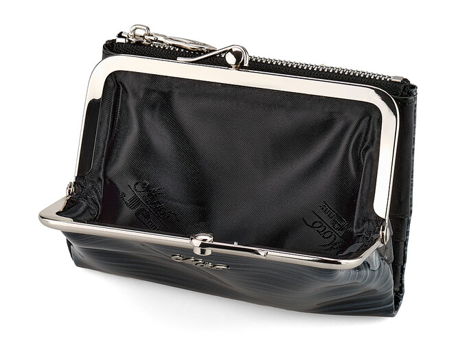 Стильный женский кожаный кошелек Moro&Jenny 187-144 N графит, фото , изображение 6