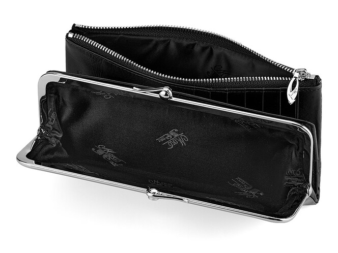 Стильний жіночий гаманець з натуральної шкіри Moro&Jenny 187-143 A графіт, фото , зображення 6