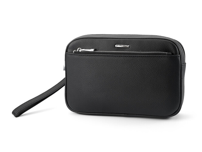 Мужская сумка - клатч из натуральной кожи LeGRAND collection 60123-7 чёрная, фото , изображение 2