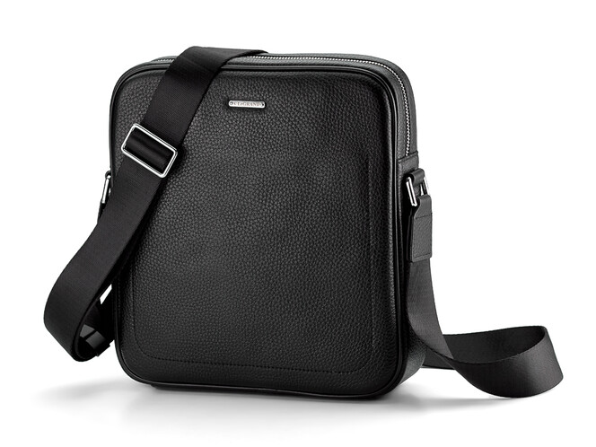 Чоловіча шкіряна сумка LeGRAND collection 7025-4 чорна, фото , зображення 2