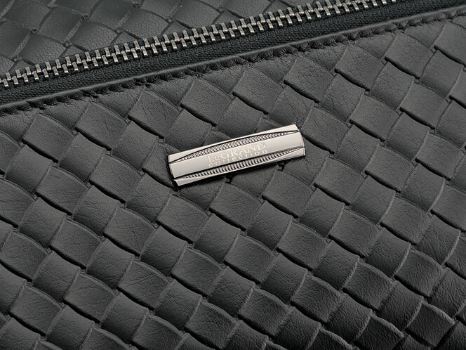 Мужская косметичка - несессер из натуральной кожи LeGRAND collection 7935-144L чёрный, фото , изображение 8