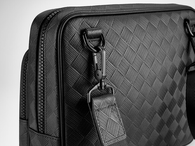 Мужская кожаная сумка формата А5 LeGRAND collection 8435-3 чёрная, фото , изображение 8