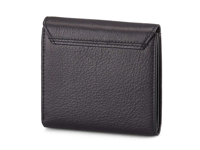 Женский кошелек из натуральной кожи Salvatore Ferragamo 8092 A Black чёрный, Цвет: Черный, фото , изображение 2