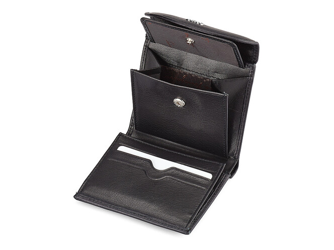 Женский кошелек из натуральной кожи Salvatore Ferragamo 8092 A Black чёрный, Цвет: Черный, фото , изображение 5