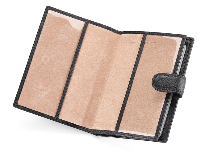 Шкіряна чоловіча обкладинка для документів Braun Buffel 9920 чорна, фото , зображення 3