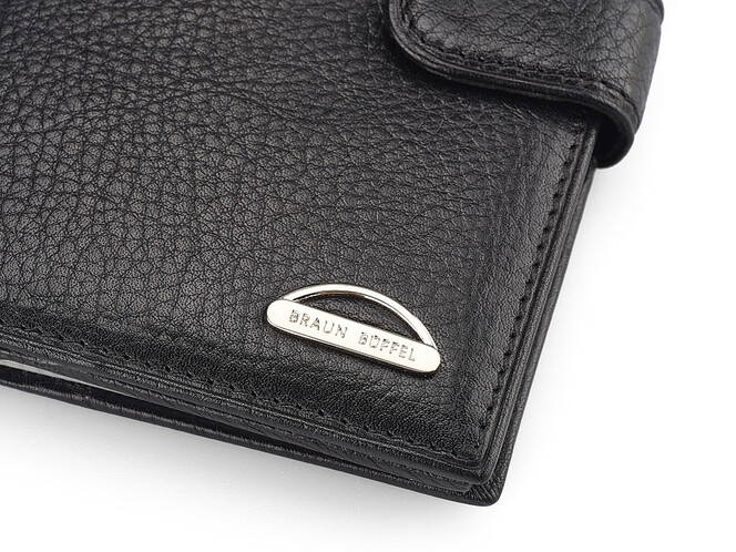 Шкіряна чоловіча обкладинка для документів Braun Buffel 9920 чорна, фото , зображення 5