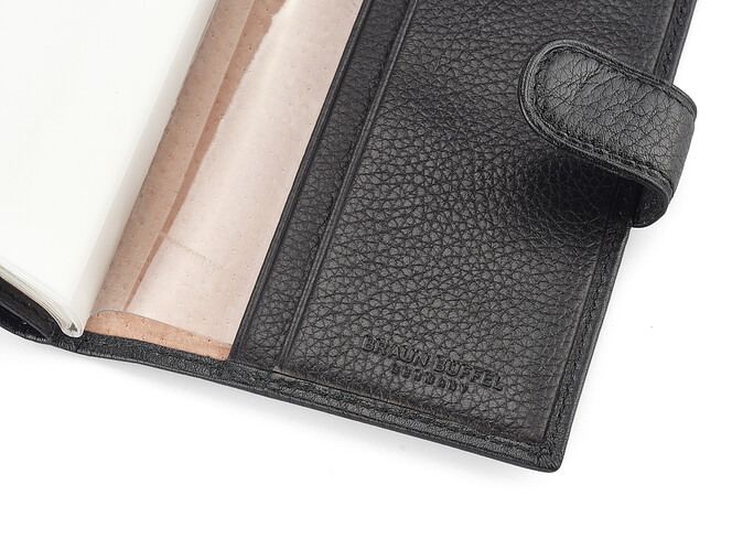 Шкіряна чоловіча обкладинка для документів Braun Buffel 9920 чорна, фото , зображення 6