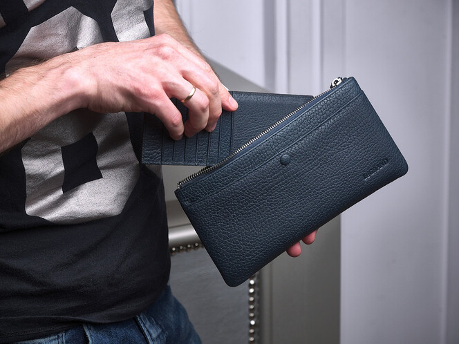 Шкіряний чоловічий клатч LeGRAND collection 0172-8C Blue синій, фото , зображення 9