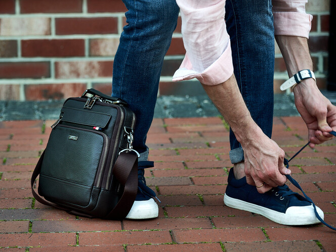 Шкіряна чоловіча сумка LeGRAND collection 9336-3 коричнева, Колір: Коричневий, фото , зображення 10