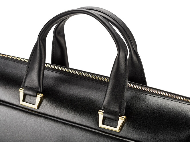 Портфель – сумка из полированной кожи высшего сорта LeGRAND collection 8182-3 LG Black чёрный, фото , изображение 8