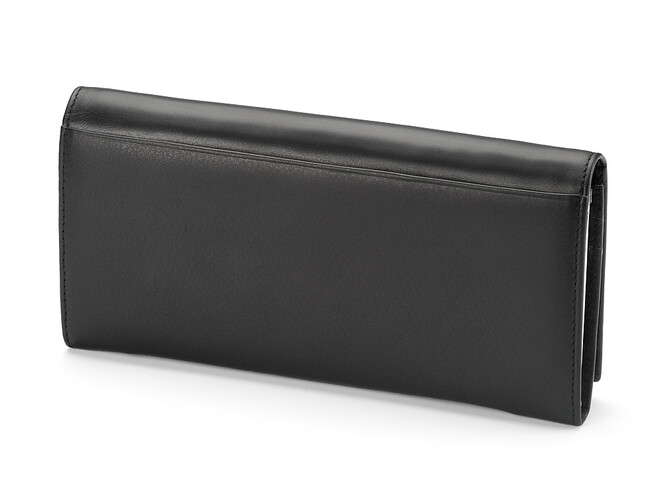 Женский кошелёк из натуральной кожи Nicole Richie 1511 A чёрный, Цвет: Черный, Тип и  фактура кожи: гладкая, фото , изображение 2