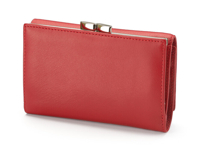 Кожаный женский кошелек Nicole Richie 1515 E красный, Цвет: Красный, Тип и  фактура кожи: гладкая, фото , изображение 2